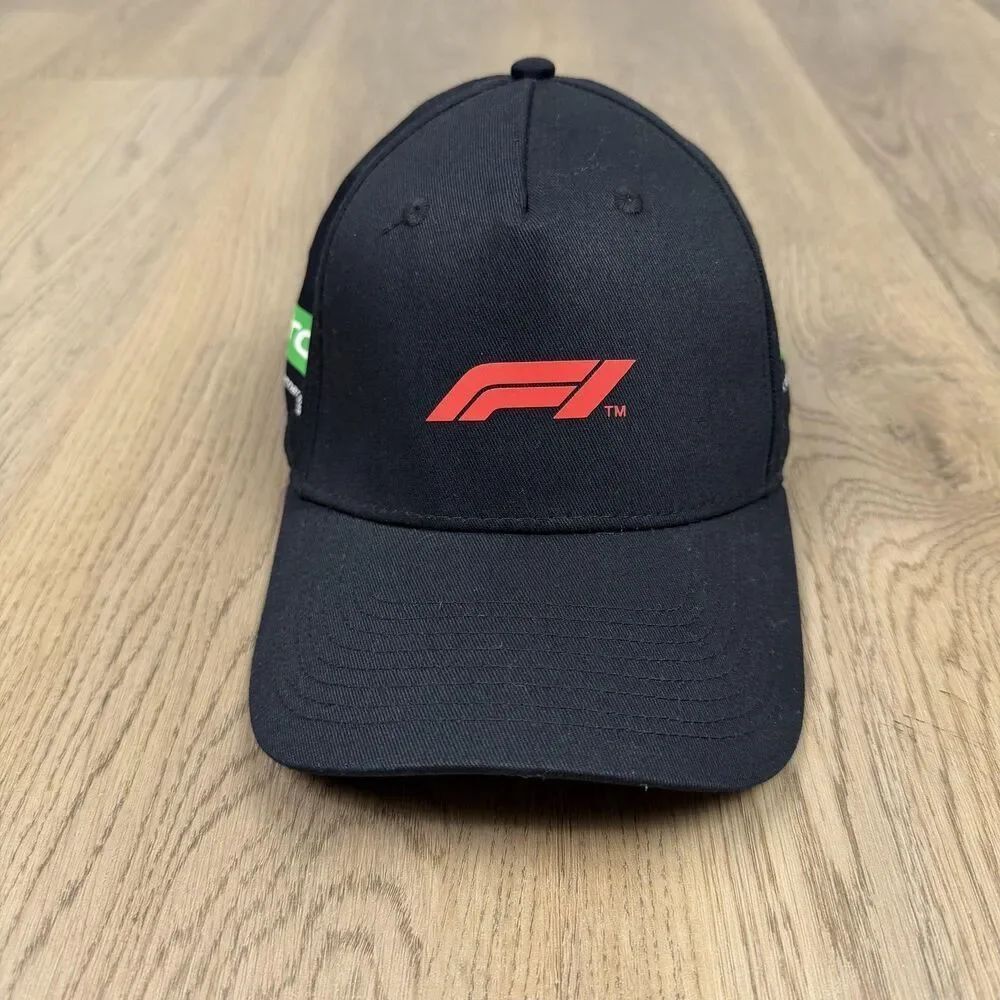 Formula 1 Hat Cap Strap Back Mens One Size Black F1 Racing Aramco Official